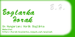 boglarka horak business card