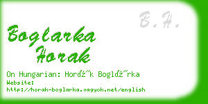 boglarka horak business card